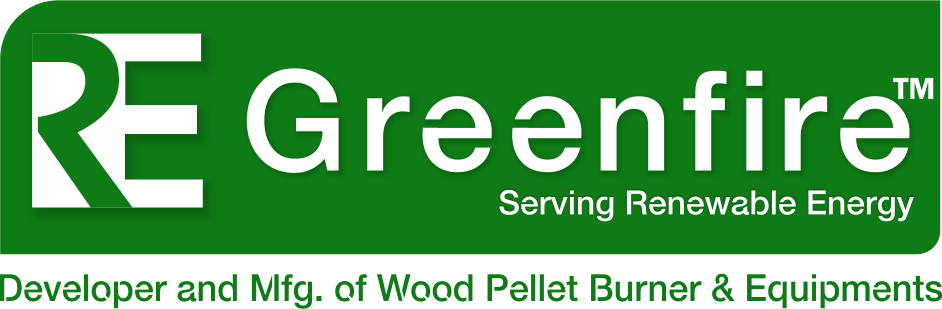 RE Greenfire Logo,Pellet Burner, Industrial Pellet Burner, Wood Pellets Burner, Industrial Burner Manufacturer 